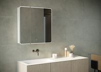 Зеркальный шкаф Creto Zoe 80 16-805800Z с подсветкой Белый — фото 2, Зеркальные шкафы в ванную