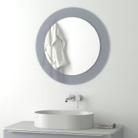 Зеркало Evoform Double d80 BY 0315 на стеклянном основании - цвет Графит — фото 2, Мебель для ванной