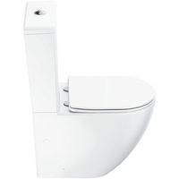 Унитаз компакт Ravak Optima RimOff Combi X01870 с бачком и сиденьем Микролифт — фото 2, Унитазы