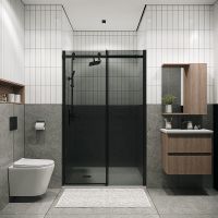 Товар: Душевая дверь Grossman Classic 110 100.K33.04.110.21.10 профиль Черный матовый стекло тонированное - фото 5 Душевая дверь Grossman Classic 110 100.K33.04.110.21.10 профиль Черный матовый стекло тонированное — фото 5, Душевые двери в нишу