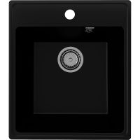 Кухонная мойка Ulgran Quartz Forte 460-07 Уголь — фото 1, Кухонные мойки