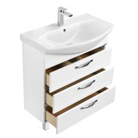 Тумба под раковину Aquaton Ария 65 Н 1A123401AA010 Белая — фото 3, Тумбы под раковину