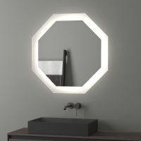 Товар: Зеркало Evoform Ledshine 80x80 BY 2505 с подсветкой 25.5 W - без выключателя - нейтральный белый свет - фото 2 Зеркало Evoform Ledshine 80x80 BY 2505 с подсветкой 25.5 W - без выключателя - нейтральный белый свет — фото 2, Мебель для ванной