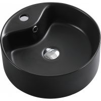 Раковина Esbano Beryl 41 ESRNBERYMB Черная матовая — фото 1, Раковины накладные