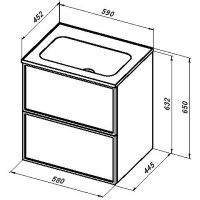 Товар: Тумба под раковину Aquanet Арт 60 313264 подвесная Маренго - фото 40 Тумба под раковину Aquanet Арт 60 313264 подвесная Маренго — фото 40, Тумбы под раковину