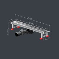 Товар: Душевой лоток AM.PM MasterFlow 50 W01SC-P11-050-01SB с решеткой Хром матовый Cut Gradient - фото 16 Душевой лоток AM.PM MasterFlow 50 W01SC-P11-050-01SB с решеткой Хром матовый Cut Gradient — фото 16, Душевые лотки