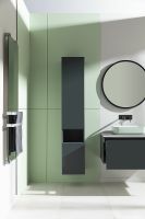 Шкаф пенал Allen Brau Infinity 35 L 1.21010.AM подвесной Антрацит матовый — фото 14, Мебель для ванной