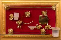 Держатель туалетной бумаги Art&Max Rose AM-B-0919-Do с крышкой Золото — фото 3, Держатели туалетной бумаги