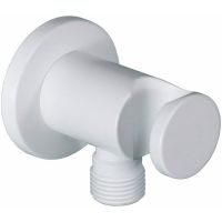 Шланговое подключение Paffoni ZSUP031BO Белое матовое — фото 1, Шланговые подключения