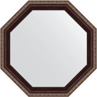 Товар: Зеркало Evoform Octagon 59х59 BY 3866 в багетной раме - Махагон с орнаментом 50 мм - фото 1 Зеркало Evoform Octagon 59х59 BY 3866 в багетной раме - Махагон с орнаментом 50 мм — фото 1, Мебель для ванной