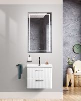 Тумба под раковину BelBagno Due 50 DUE-500-2C-SO-BL-P подвесная Bianco Lucido — фото 12, Тумбы под раковину