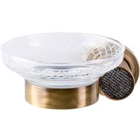 Мыльница Boheme Royal Cristal 10923-BR-B Бронза — фото 1, Мыльницы