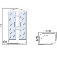 Товар: Душевая кабина Мономах 120x80x44 C МЗ L 10000005841 без гидромассажа - фото 6 Душевая кабина Мономах 120x80x44 C МЗ L 10000005841 без гидромассажа — фото 6, Душевые кабины