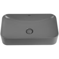 Раковина-чаша Abber Rechteck 60 AC2204MG Серая матовая — фото 3, Раковины накладные