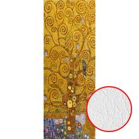 Фотообои Divino L-009 Фактура фреска Винил на флизелине (1*2,7) Желтый, Дерево — фото 1, Обои для стен