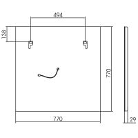 Товар: Зеркало Silver Mirrors Атриум 77 LED-00002640 с подсветкой с бесконтактным выключателем и диммером - фото 17 Зеркало Silver Mirrors Атриум 77 LED-00002640 с подсветкой с бесконтактным выключателем и диммером — фото 17, Зеркала в ванную комнату