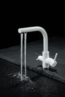 Смеситель для кухни Paulmark Essen Es213011-431TW Белый матовый — фото 7, Смесители для кухни