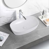 Раковина-чаша Abber Rechteck 60 AC2206 Белая — фото 4, Раковины накладные