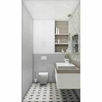 Керамическая плитка Creto Flora gray 00-00-5-17-00-06-2830 настенная 20х60 см — фото 2, Керамическая плитка