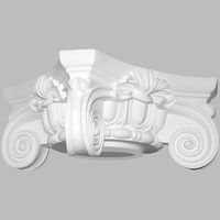 Капитель Decomaster 90030-2 500x245x500 мм — фото 1, Колонны