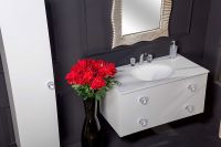 Тумба под раковину Boheme Armadi Art NeoArt 100 831-100-WH подвесная White — фото 3, Мебель для ванной