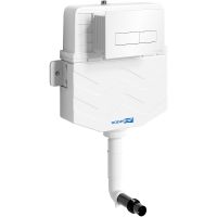 Смывной бачок WasserKRAFT Aller 10TLT.031.ME.WH03 для унитаза с Белой клавишей смыва — фото 1, Смывные бачки скрытого монтажа