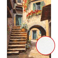 Фреска Ortograf Городской пейзаж живопись 11481 Фактура бархат FX Флизелин (1,9*2,5) Бежевый/Коричневый, Город/Живопись — фото 1, Фрески