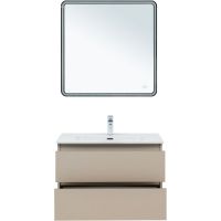 Тумба под раковину Aquanet Вега 2.0 80 337943 подвесная Бежевая — фото 12, Мебель для ванной