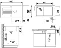 Товар: Кухонная мойка Blanco Zia 5S 520515 Белая - фото 3 Кухонная мойка Blanco Zia 5S 520515 Белая — фото 3, Кухонные мойки
