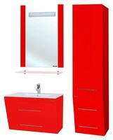 Тумба под раковину Bellezza Берта 100 4635217510033 подвесная Красная — фото 3, Тумбы под раковину