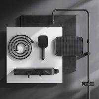 Товар: Душевая система AM.PM Func F078F722 Черная матовая - фото 17 Душевая система AM.PM Func F078F722 Черная матовая — фото 17, Душевые стойки