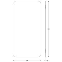 Зеркало Evoform Colora 100х50 BY 0435 с окантовкой - Черный цвет — фото 5, Мебель для ванной