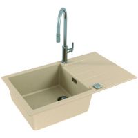 Кухонная мойка Alveus Granital Cadit 40 Terra G22 860x500 Песчаная арт-1132028 — фото 2, Кухонные мойки