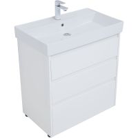 Товар: Тумба под раковину Aquanet Nova Lite 75 302472 Белый глянец - фото 3 Тумба под раковину Aquanet Nova Lite 75 302472 Белый глянец — фото 3, Мебель для ванной