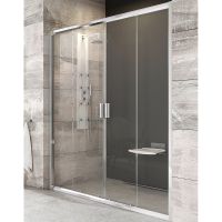 Душевая дверь Ravak Blix BLDP4 140 0YVM0C00Z1 профиль Хром стекло Transparent — фото 1, Раздвижные душевые двери