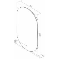 Зеркало Bellezza Эдда 70 4610211020016 с подсветкой с инфракрасным выключателем — фото 3, Зеркала в ванную комнату