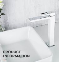 Смеситель для раковины Gappo G17-8 G1017-2 Белый Хром — фото 12, Смесители для раковины