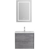 Тумба под раковину BelBagno Kraft 39 60 KRAFT 39-600/390-2C-SO-CG подвесная Cemento Grigio — фото 11, Мебель для ванной