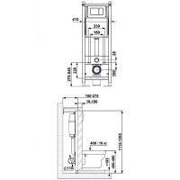 Комплект унитаза с инсталляцией Berges Atom 042431 с сиденьем Микролифт и Черной клавишей смыва — фото 7, Комплекты унитаз + инсталляция