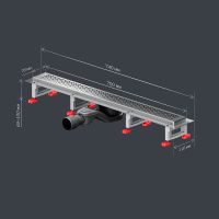 Товар: Душевой лоток AM.PM MasterFlow 70 W01SC-P11-070-01SB с решеткой Хром матовый Cut Gradient - фото 16 Душевой лоток AM.PM MasterFlow 70 W01SC-P11-070-01SB с решеткой Хром матовый Cut Gradient — фото 16, Душевые лотки