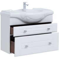 Товар: Тумба под раковину Aquanet Рондо 85 304289 подвесная Белый глянец - фото 6 Тумба под раковину Aquanet Рондо 85 304289 подвесная Белый глянец — фото 6, Тумбы под раковину