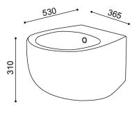 Товар: Биде AeT Dot 2.0 S556T1R1V1140 подвесное Голубое матовое - фото 2 Биде AeT Dot 2.0 S556T1R1V1140 подвесное Голубое матовое — фото 2, Биде