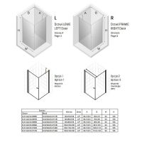 Душевой уголок New Trendy New Soleo Chrome 100х120 D-0142A/D-0151B профиль Хром стекло прозрачное — фото 8, Душевые уголки