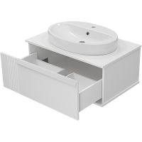 Тумба с раковиной Brevita Savoy 80 УТ000014904 подвесная Белая матовая — фото 3, Мебель для ванной