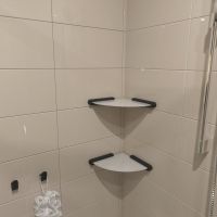 Товар: Стеклянная полка Altasan Лотос ЛТ71ЧМ угловая Черная матовая - фото 2 Стеклянная полка Altasan Лотос ЛТ71ЧМ угловая Черная матовая — фото 2, Полки для ванной и душа