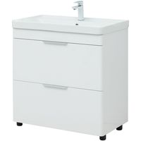 Товар: Тумба под раковину Aquanet Ирис new 80 310154 Белая глянцевая - фото 3 Тумба под раковину Aquanet Ирис new 80 310154 Белая глянцевая — фото 3, Мебель для ванной