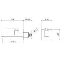Смеситель для раковины Timo Torne 4372/03SM Черный — фото 2, Смесители