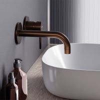 Смеситель для раковины Damixa Scandinavian Pure Розовое золото арт-360260500 — фото 2, Смесители для раковины