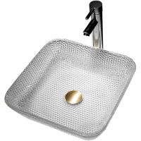 Раковина-чаша Abber Glas 39 AK2311 прозрачная — фото 1, Раковины накладные