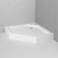 Акриловый поддон для душа AM.PM Gem 90х90 W90T-405-090WT Белый — фото 3, Акриловые душевые поддоны